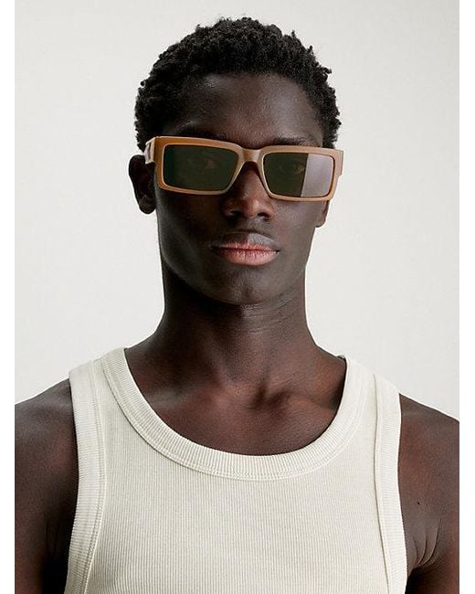 Calvin Klein Multicolor Jeans Rectangle Sunglasses Ckj23623S for men
