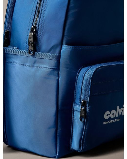 Calvin Klein Blue Graphic Backpack for men