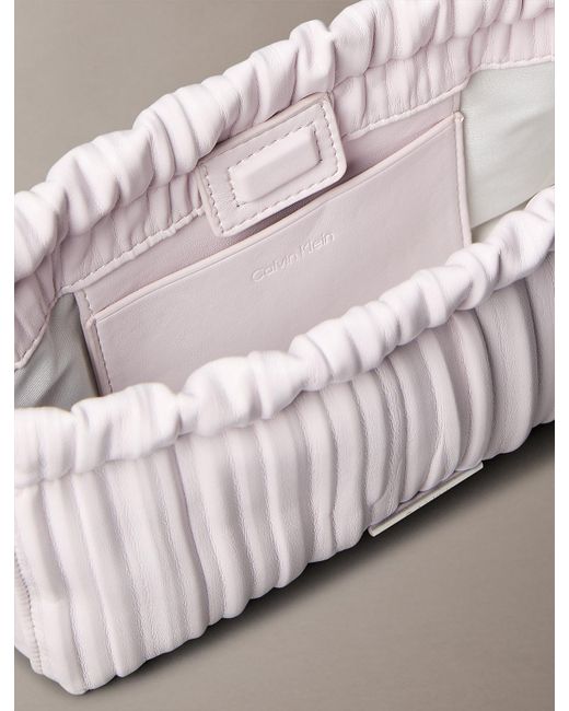 Calvin Klein Pink Mini Plissé Crossbody Bag