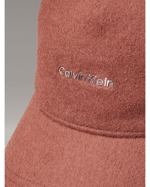 Calvin Klein Wool Blend Felt Cap in Pink Lyst UK