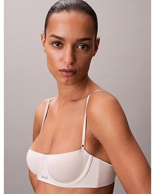 Calvin Klein Multicolor Balconette Bra Cotton Modal Bare