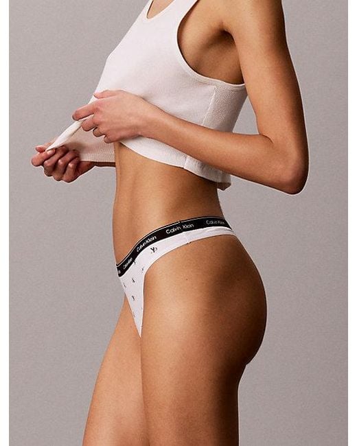 Calvin Klein Metallic 7 Pack Thongs Icon Logo
