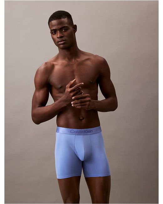 Calvin Klein Brown Microfiber Tech Boxer Brief for men