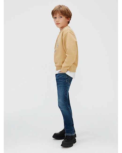 Calvin Klein Blue Jeans Mid Rise Slim Jeans for men