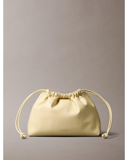Calvin Klein Natural Crossbody Bucket Bag
