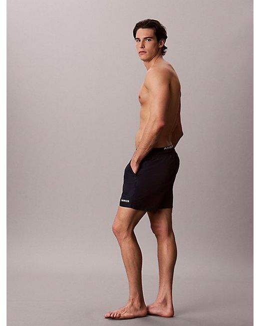 Calvin Klein Multicolor Double Waistband Swim Shorts Intense Power for men