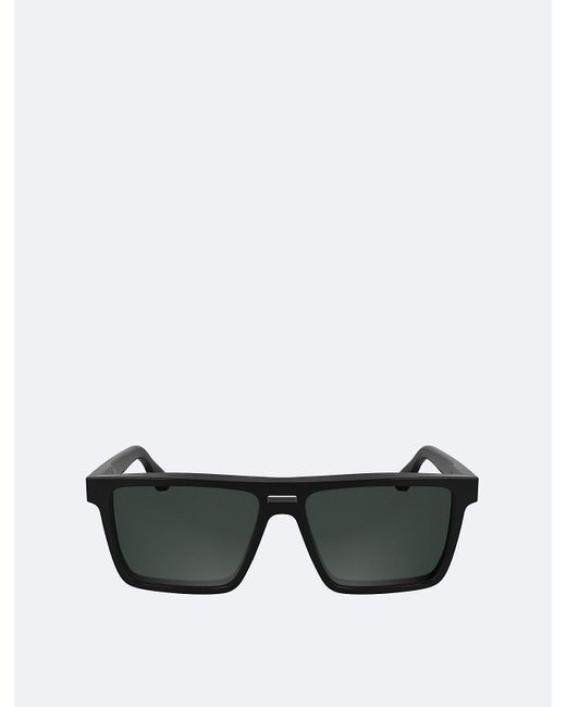 Calvin Klein Black Modified Rectangle Sunglasses Ck25501S for men