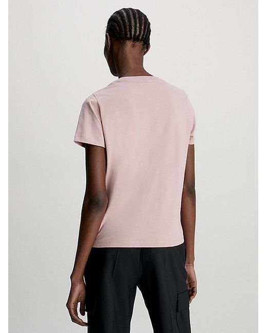 Calvin Klein Pink Organic Cotton Logo T-Shirt
