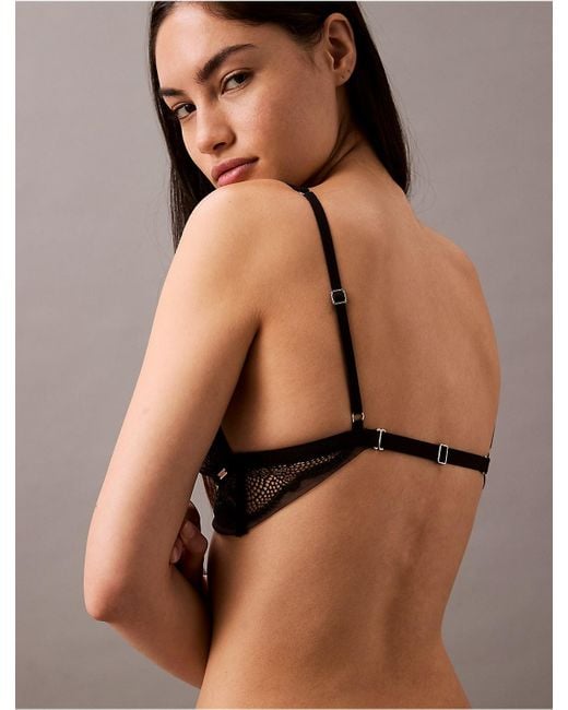 Calvin Klein Gray Triangle Bra