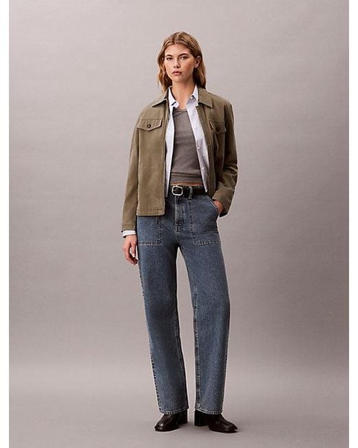 Calvin Klein Multicolor Jeans High Rise Loose Jenas