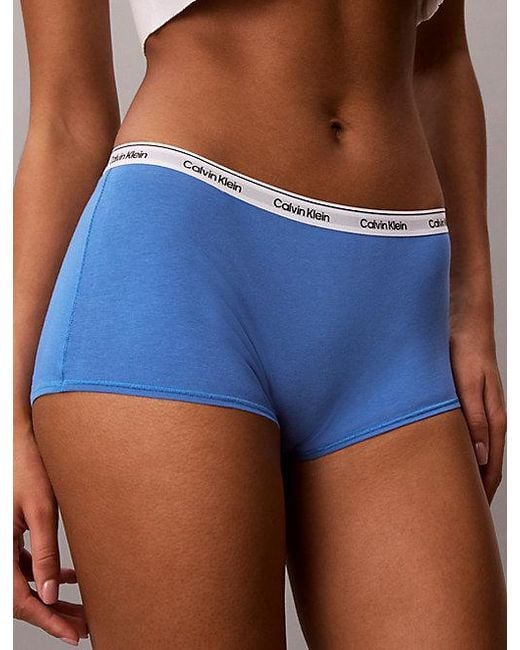 Calvin Klein Blue Boy Shorts Icon Logo