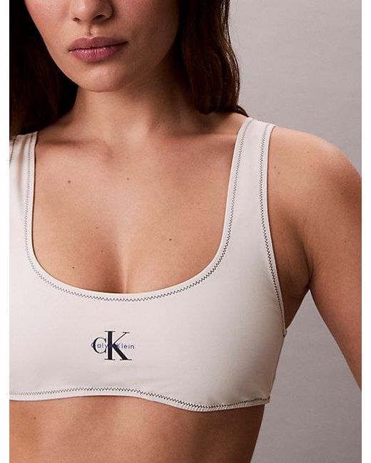 Calvin Klein Multicolor Bralette Bikini Top Ck Monogram