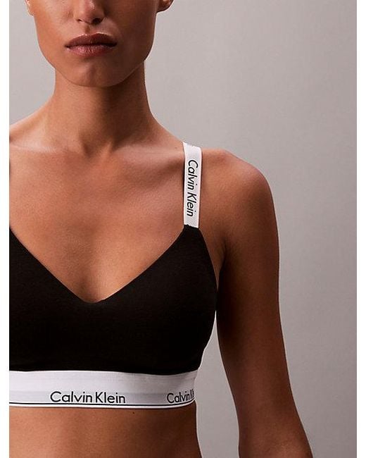 Calvin Klein Brown Leicht Gepolsterter Bralette