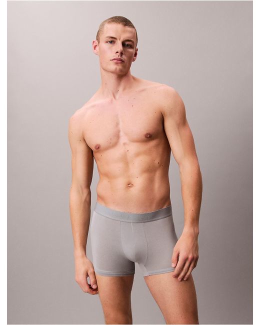 Calvin Klein Multicolor Ultra Soft Modal 3-Pack Trunk for men