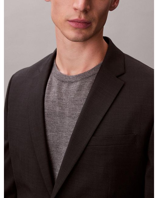 Calvin Klein Gray Micro Dot Slim Blazer for men