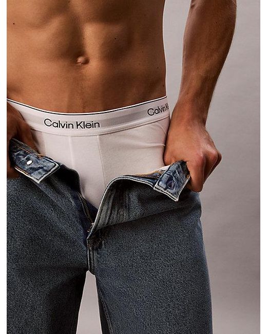 Calvin Klein Metallic 3 Pack Low Rise Trunks for men