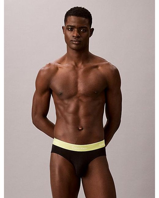 Calvin Klein White 5 Pack Hip Briefs for men