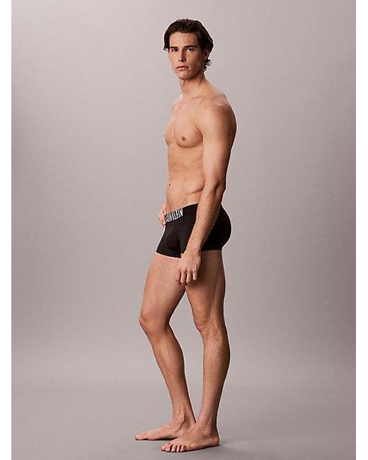 Calvin Klein Black Low Rise Trunks Intense Power Motion for men