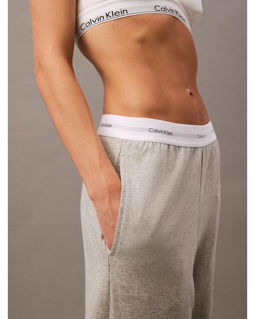 Calvin Klein Gray Modern Terry Joggers