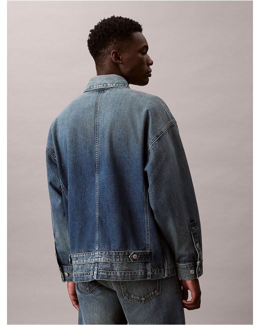 Calvin Klein Blue Calvin Klein Denim Relaxed Field Jacket for men