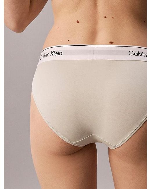 Calvin Klein Gray 2 Pack Bikini Briefs Icon Cotton Modal