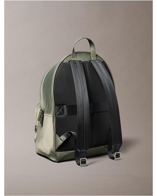 Calvin Klein Green Matte Nylon Backpack for men