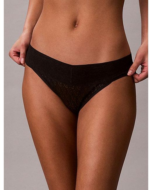Calvin Klein Slip Met Lage Taille in het Brown