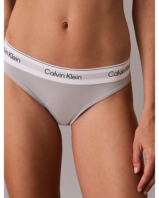 Calvin Klein Brown Bikini Briefs Icon Cotton Modal