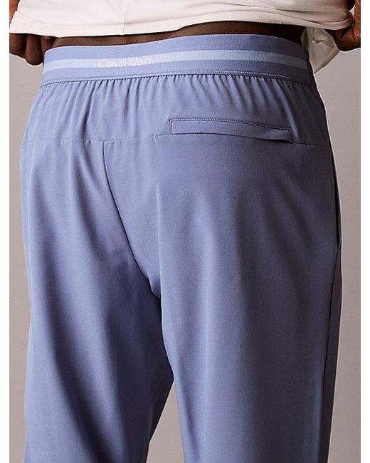 Calvin Klein Blue Sport Water Repellent Performance Trousers for men