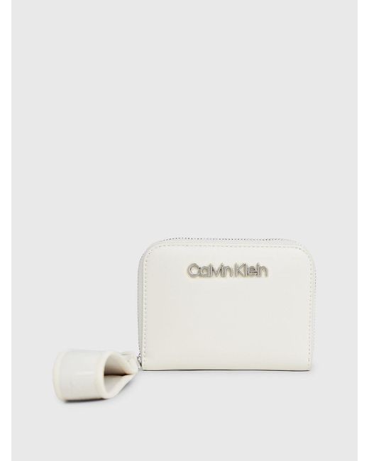 Calvin Klein Natural Rfid Wristlet Zip Around Wallet
