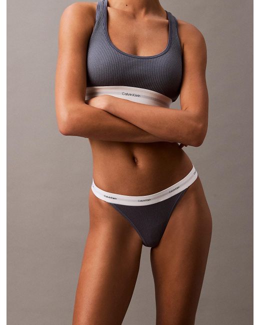 String Brésilien Calvin Klein en coloris Brown