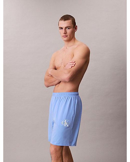 Calvin Klein Pyjamashort in het Blue voor heren