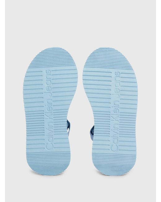 Calvin Klein Blue Webbing Sandals