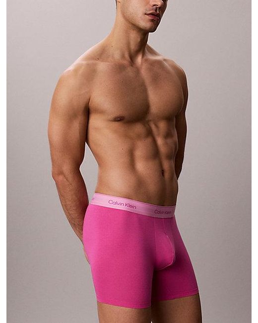 Calvin Klein 5-Pack Boxer Briefs in het Blue voor heren