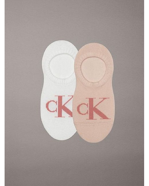 Calvin Klein Gray 2Er-Pack No-Show-Socken