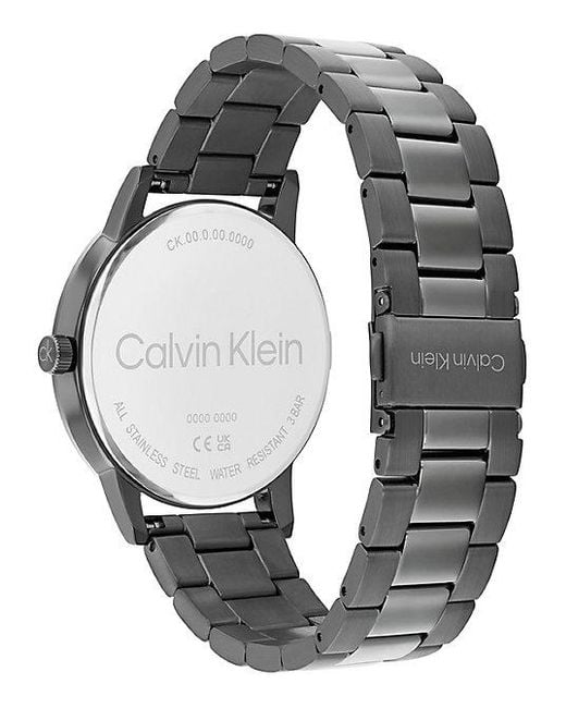 Calvin Klein Blue Textured Dial Bracelet Watch for men