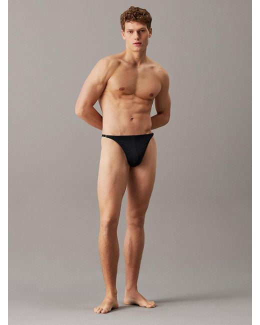 Calvin Klein Black Micro Thong for men