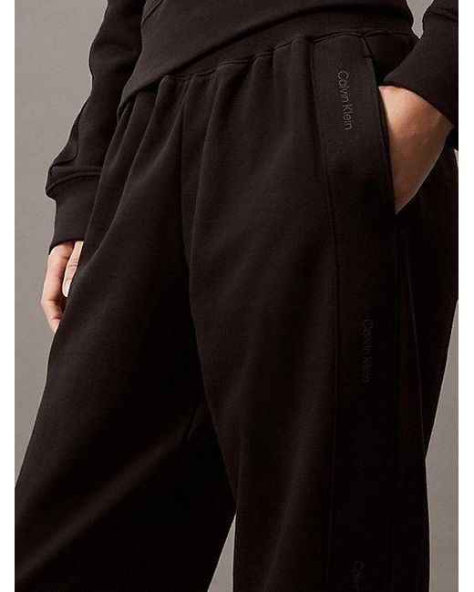 Calvin Klein Fleece Joggingbroek in het Black