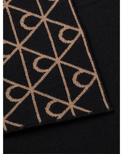 Calvin Klein Brown Reversible Wool Cashmere Blend Scarf for men