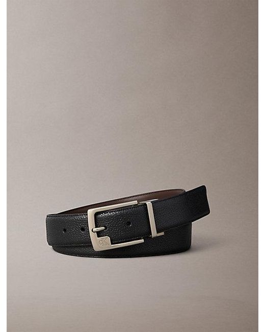 Calvin Klein Black Full-Grain Leather Belt for men