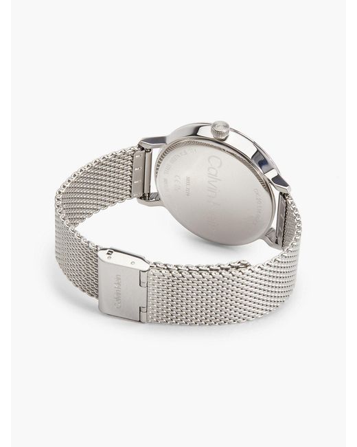 Calvin Klein Blue Modern Mesh Bracelet Watch for men