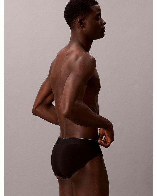 Calvin Klein Black 3 Pack Briefs for men