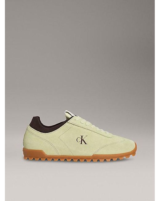 Calvin Klein Metallic Wildleder-Sneakers