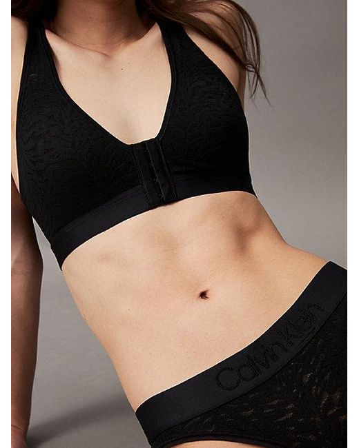 Calvin Klein Black Lace Thong Intrinsic