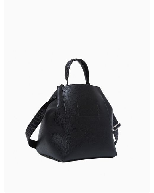 Calvin Klein Ultra Light Bucket Bag in Black | Lyst