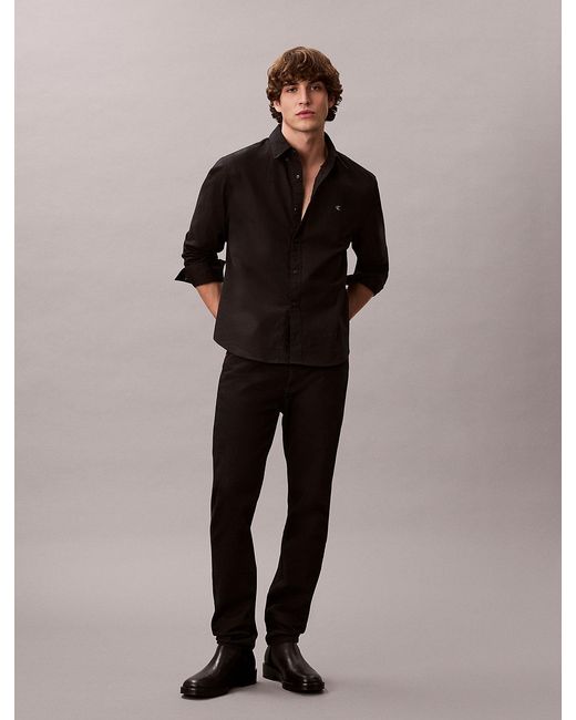 Camicia Button-Down Classica di Calvin Klein in Black da Uomo