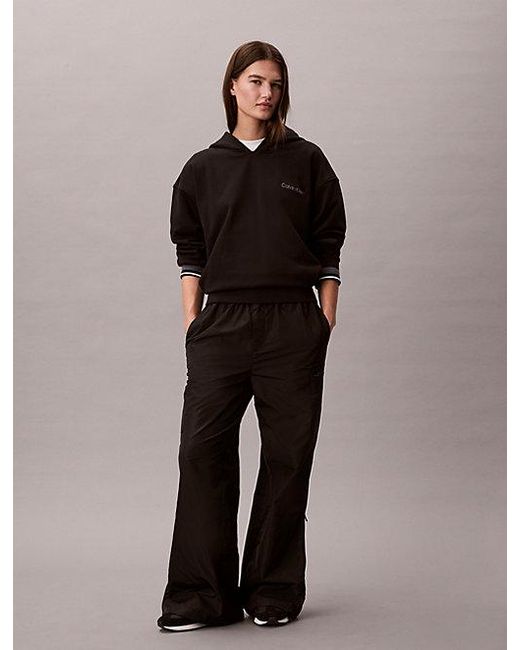 Calvin Klein Black Sport French Terry Hoodie