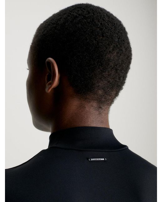 Calvin Klein Black Stretch Jersey Bodysuit