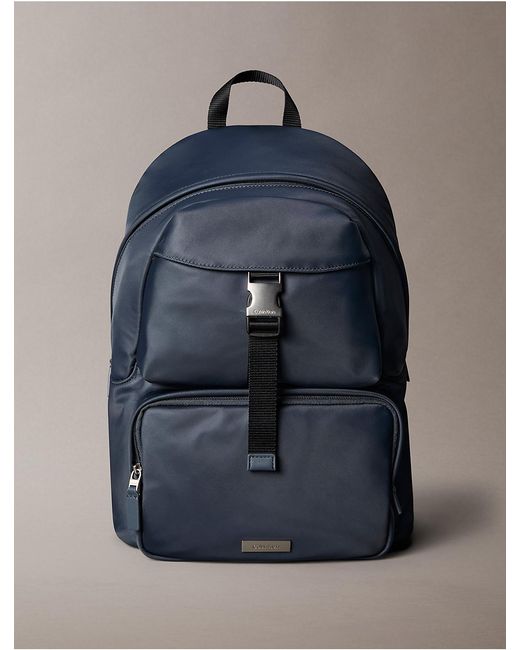 Calvin Klein Blue Nylon Round Backpack for men