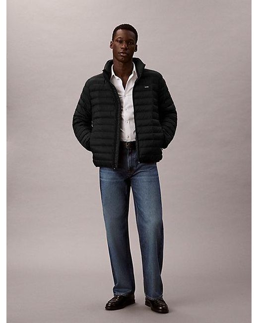 Calvin Klein Black Lightweight Puffer Jacket for men
